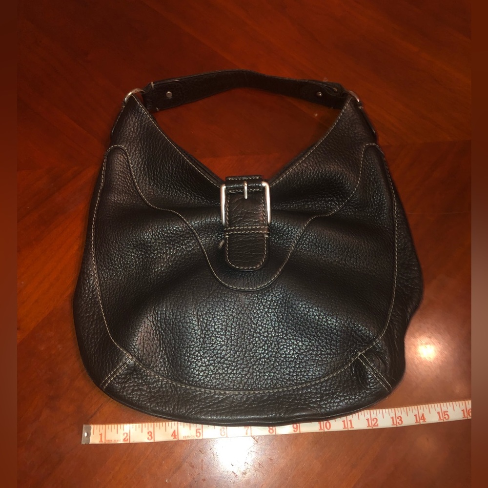 Vintage Michael Kors Bags | Michael Kors Black Leather Hobo preloved - Picture 4 of 15